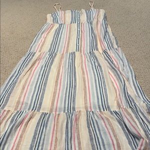 Splendid vertically stripped maxi dress XS